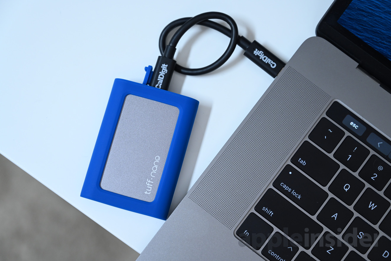CalDigit tuff nano ポータブル外付けSSD 512GB USB-C 3.2 Gen 2 (Charcoal Black)［TuffNano500GB-BLK］