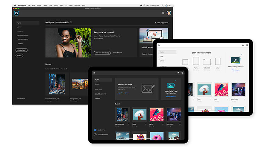 Adobe Photoshop が iPad に登場、Illustrator は 2020 年に登場