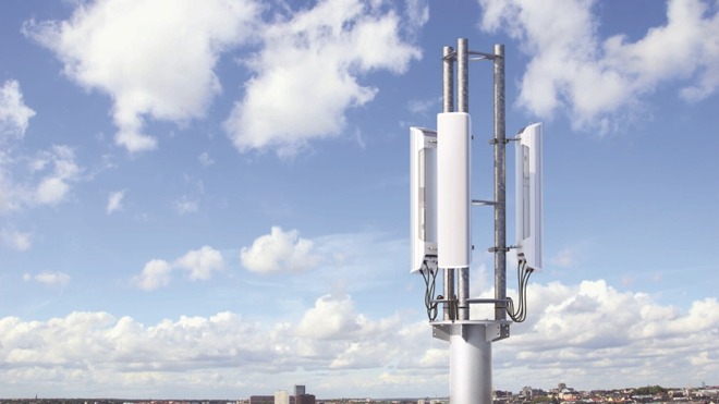 Sample 5G tower installed on the outskirts of a residential neighborhood