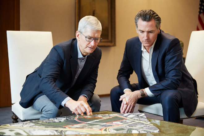 Tim Cook Gavin Newsom