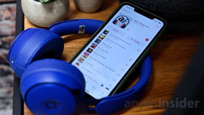 Using AppleInsider's audio testing playlist with the Beats Solo Pro