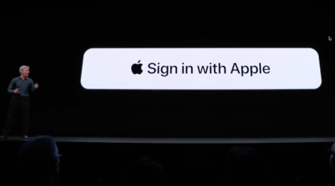Craig Federighi introduces Sign In With Apple at WWDC 2019