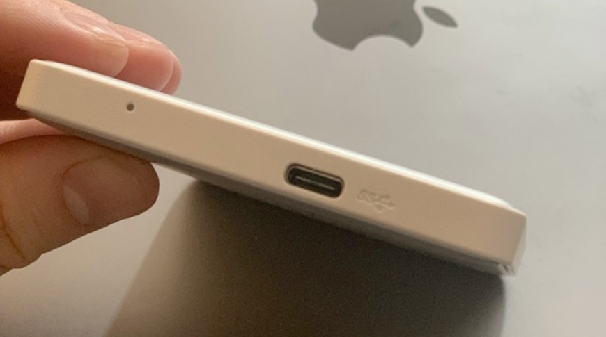 USB-C port of a G-Drive Mobile USB-C HDD