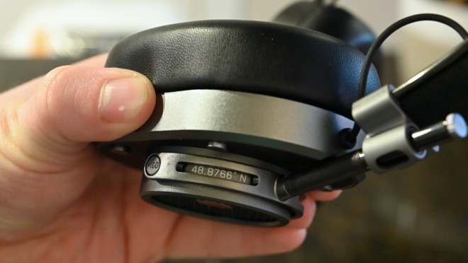 Coordinates hidden on each earcup