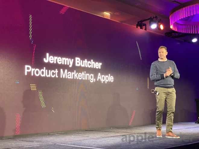 Apple's Jeremy Butcher takes the stage at JNUC 2019