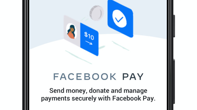 Detail from the new Facebook Pay