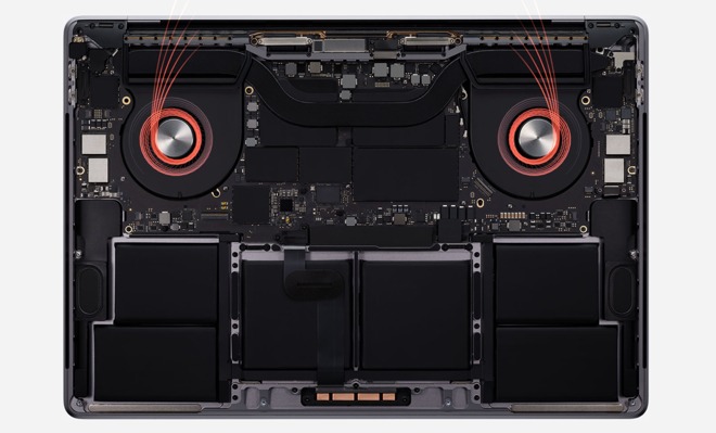 Updated thermals in the 16-inch MacBook Pro