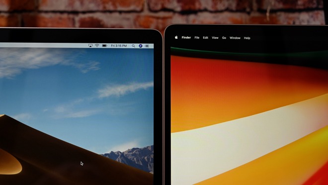 The slimmer bezels of the 16-inch MacBook Pro
