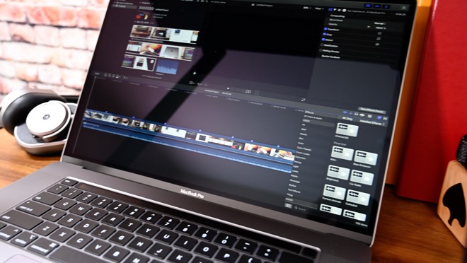 Editing in the Final Cut Pro X on the new 16-inch MacBook Pro