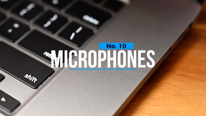 where is the microphone on a macbook pro 2018