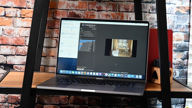 Cinebench R20 on the 16-inch MacBook Pro