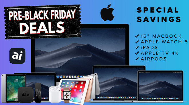 Early Apple Black Friday Deals Are Live Save Up To 70 On Iphones Ipads Apple Watch 16 Inch Macbook Pro Appleinsider