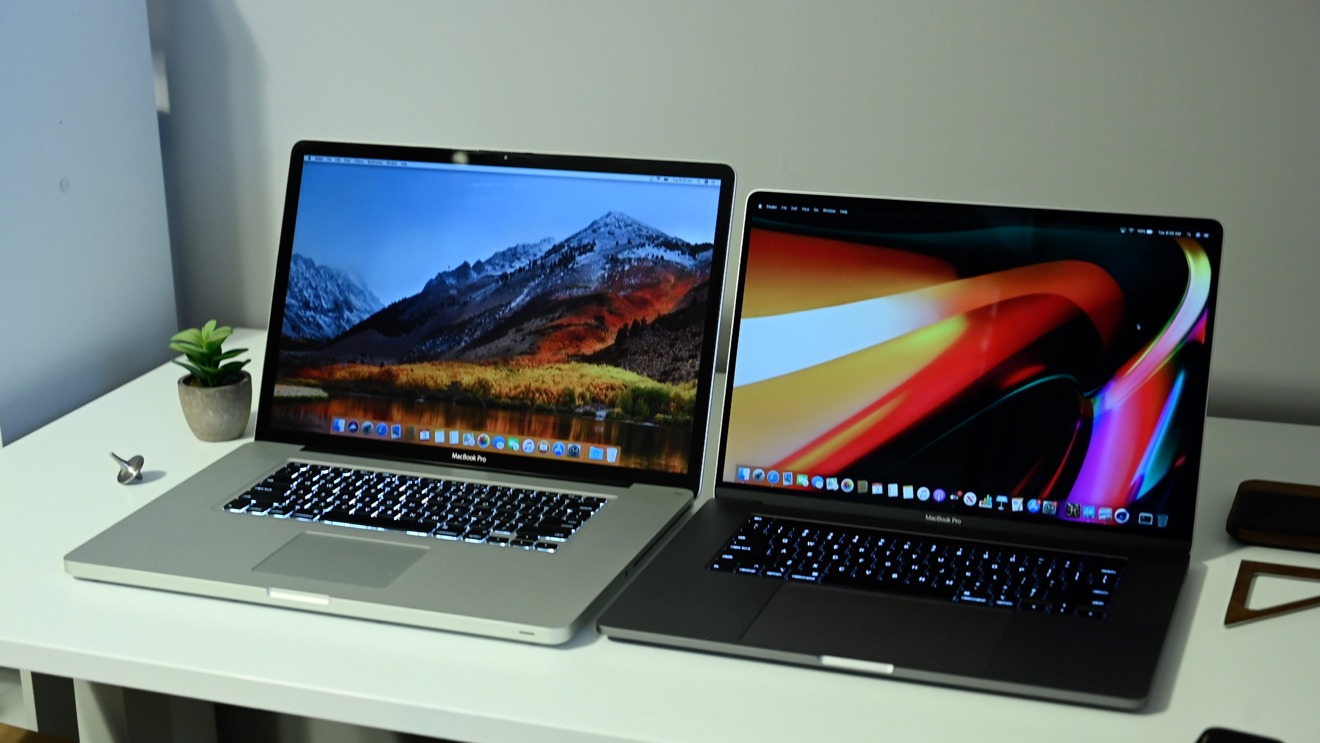 Comparing Apple's 2019 16-inch MacBook Pro versus the 17-inch