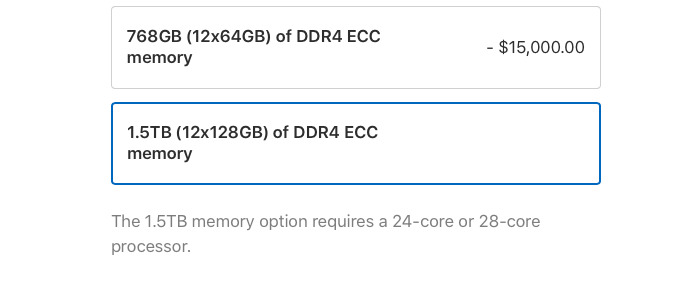 Certain RAM configurations demand you get certain processors