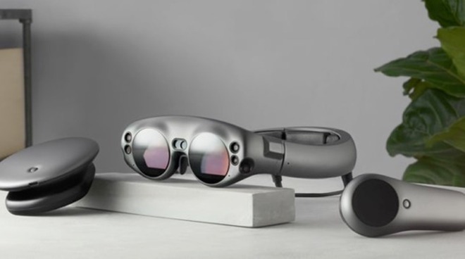 The Magic Leap One Lightwear AR goggles, an example of a headset