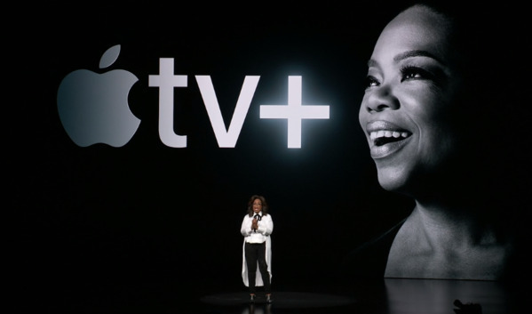 Oprah Winfrey at the launch of Apple TV+