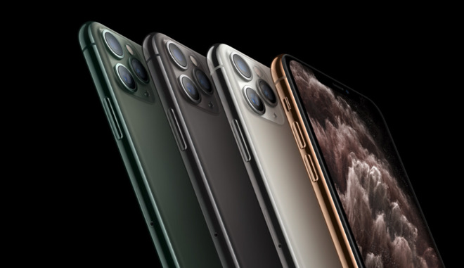 All four colors that Seiko Advance currently provides for the iPhone 11 Pro and iPhone 11 Pro Max (Source: Apple)