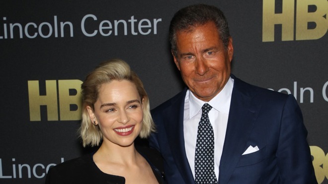 Richard Plepler with Game of Throes star Emilia Clarke