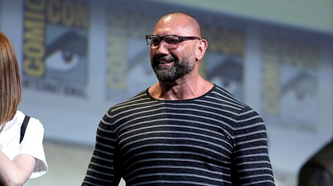 Dave Bautista speaking at the 2016 San Diego Comic Con | Image Credit: Gage Skidmore
