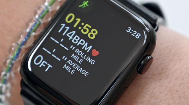 Apple Watch monitoring heart rate during exercise. Joel Telling was not doing a workout when his Apple Watch Series 4 alerted him to an elevated heart rate