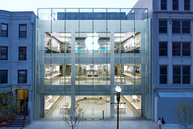 The Back Bay Apple Store in Boston