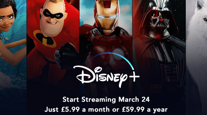 New Disney+ page for the UK service