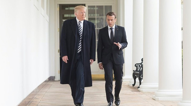 Trump and Macron in 2018 | Image Credit: Shealah Craighead