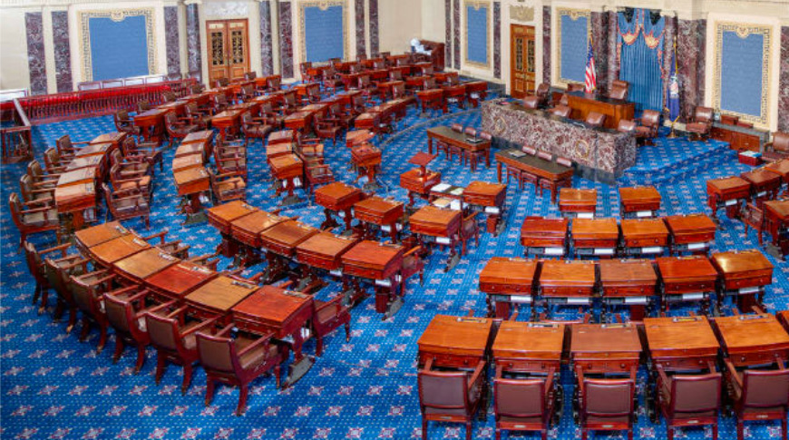 photo of Senators flout impeachment trial electronics rules by wearing an Apple Watch image