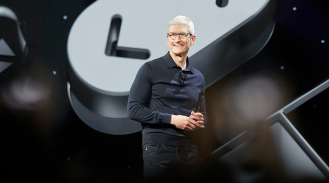 Apple CEO Tim Cook at WWDC 2018