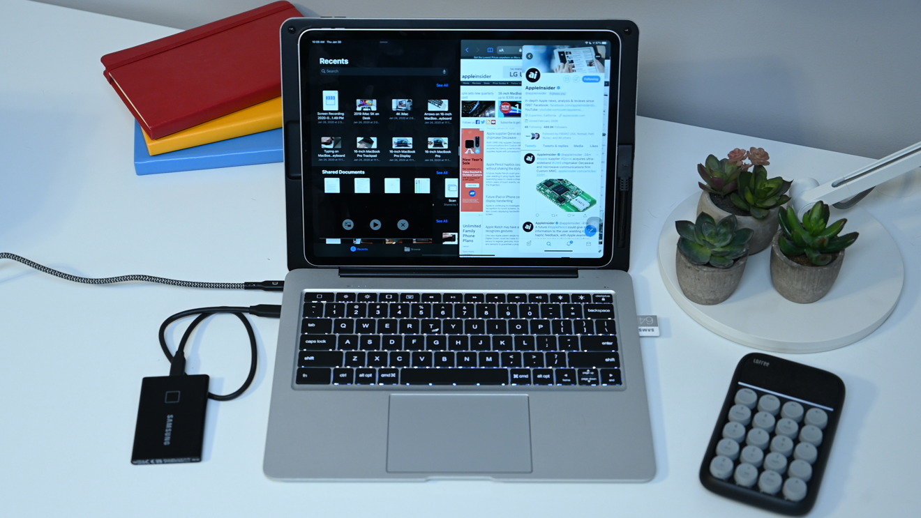Doqo AluBook™ iPad Keyboard Case With Hub For iPad Pro 12.9 inch