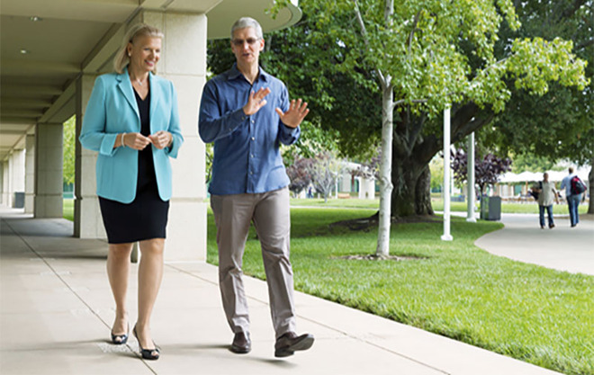 Tim Cook and Ginni Rometty