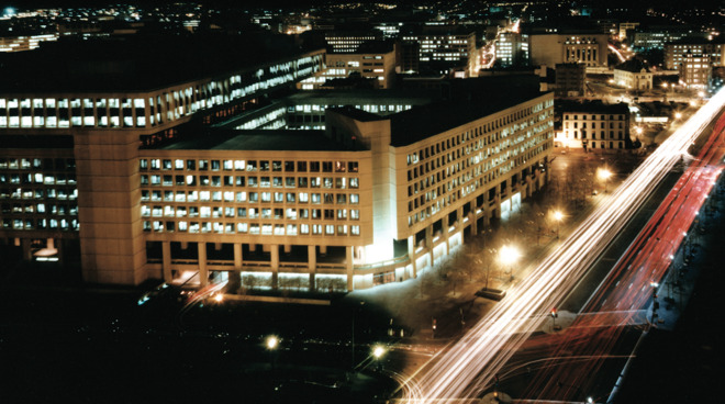 The FBI headquarters: The J. Edgar Hoover Building