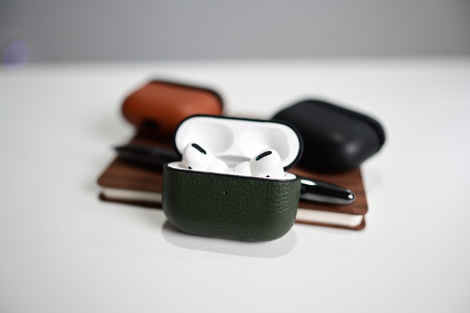 Woolnut leather AirPods Pro cases