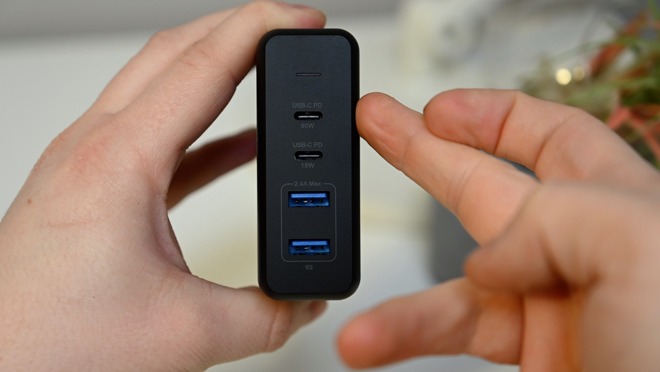 Satechi 108W Pro USB-C PD has two USB-C ports and two USB-A ports