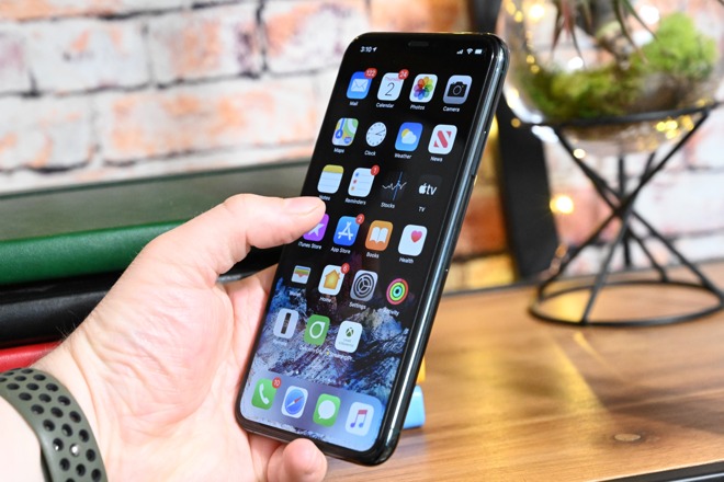 InvisibleShield Glass Elite Edge screen protector on an iPhone 11 Pro Max