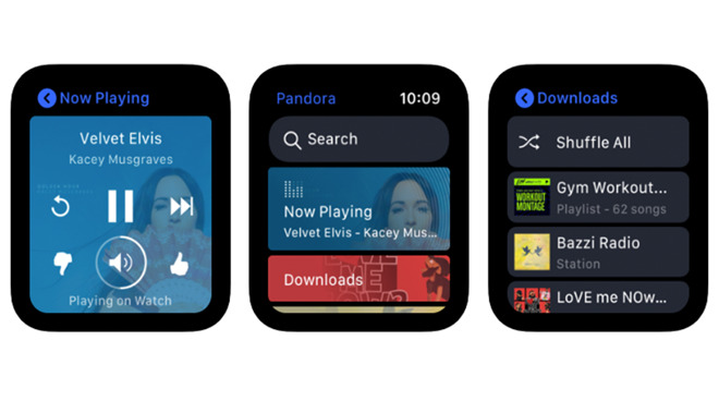 New Pandora app lets you stream music to Apple Watch & AirPods ...