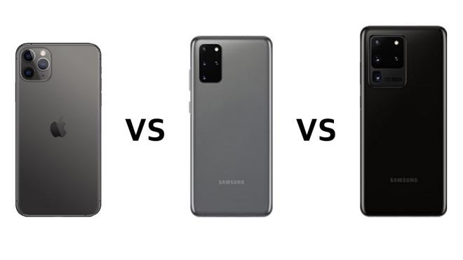 iPhone 11 Pro Max vs Galaxy S20+ vs Galaxy S20 Ultra