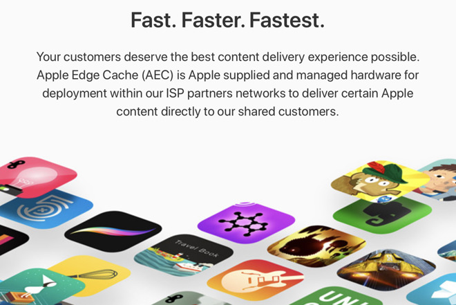 Apple Edge Cache lets partnered ISPs deliver content directly to users.