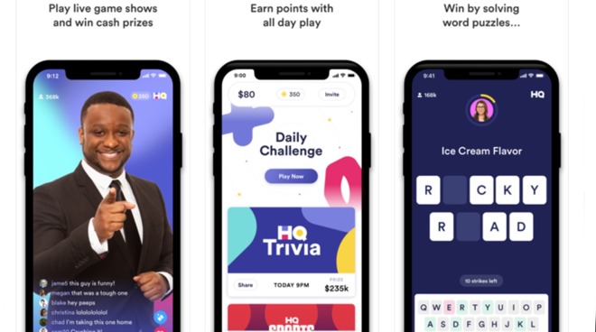 HQ Trivia offered a daily online game live