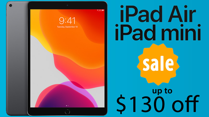 Flash Deals Apple S Ipad Air And Ipad Mini 5 Are Up To 130 Off