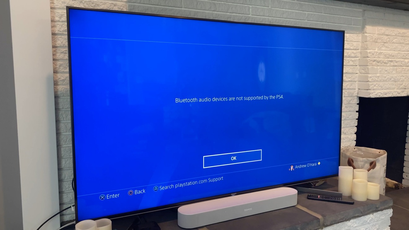 PS4 doesn't allow Bluetooth audio