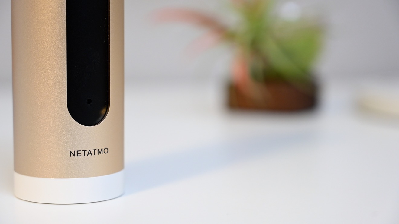 Netatmo's logo on the front of the Smart Indoor Camera