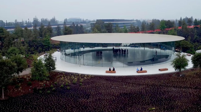 The Steve Jobs Theater at Apple Park
