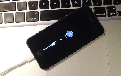 Traditional tethered Recovery Mode on an iPhone