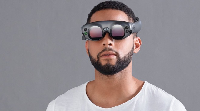 The Magic Leap One Lightwear AR goggles, an example of an AR headset