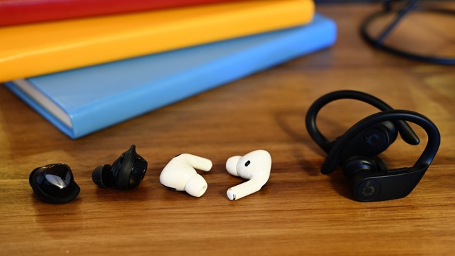 AirPods Pro, Galaxy Buds+, and Powerbeats Pro