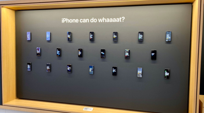 The new interactive iPhone promotion in selected Apple Stores