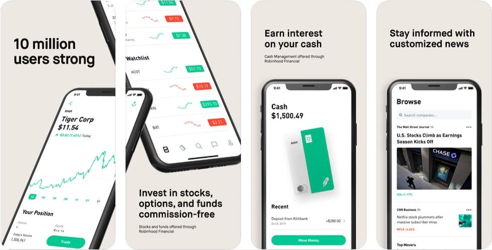 Robinhood on best sale apple watch