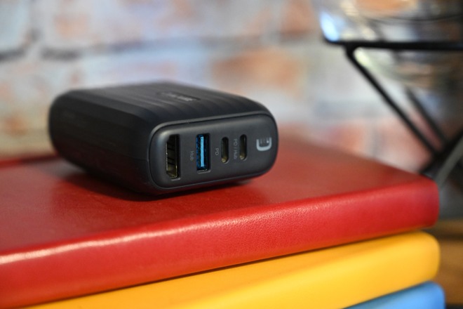 SuperHub has a 30W USB-C PD, 18W USB-C PD port, a 7.5W USB-A port that also does 5Gbps of data, and a 4K HDMI port