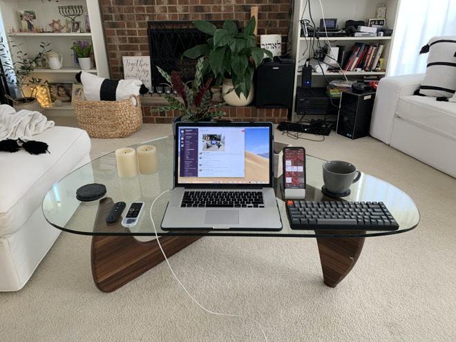 Even a desk isn't a requirement, as writer Victor Marks works from his gorgeous living room